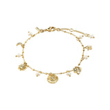 Mylan bracelet breloques cristaux recyclé - Pilgrim