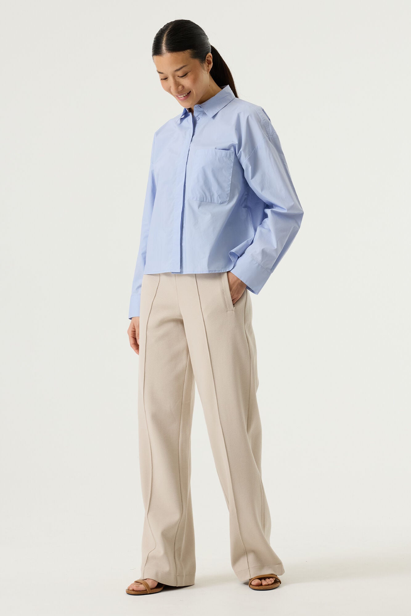 Chemise courte bleu - Garcia