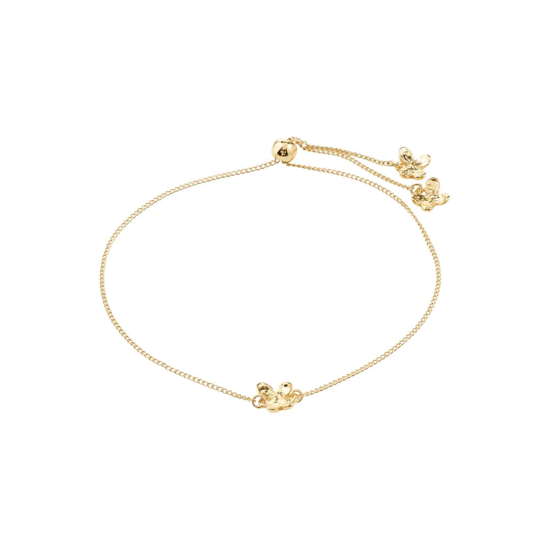 Bracelet Breloque Fleurs AJANI - Or - Pilgrim