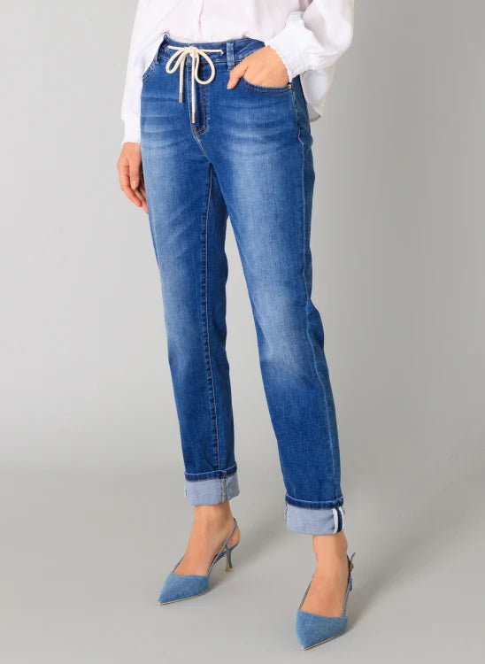 Pantalon Rima Essential - Denim Stone Wash Blue - Yest