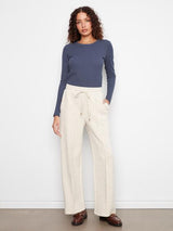 Pantalon couleur biscuit et crème - Charlie B