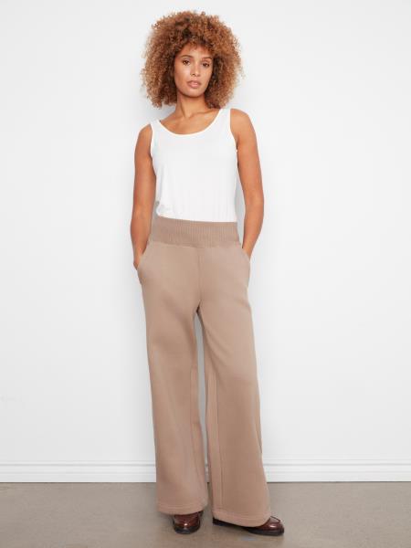 Pantalon jogger en molleton taupe - Charlie B