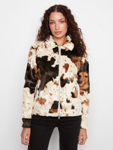 Manteau en fausse fourrure effet patchwork - Charlie B