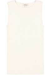 Camisole en tricot côtelé beige crème - Garcia