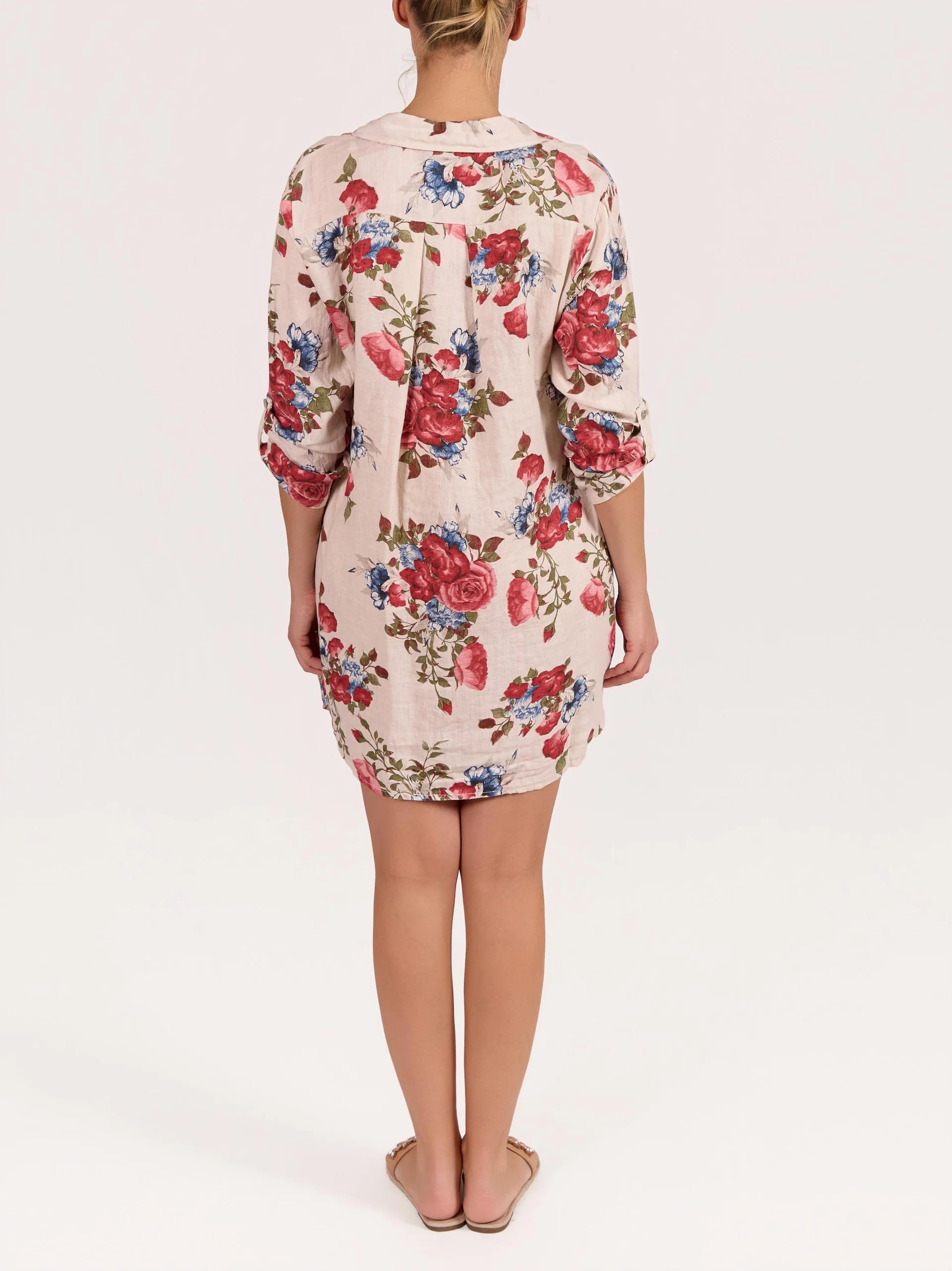 Robe-Chemise Fleuri - Angela Mara