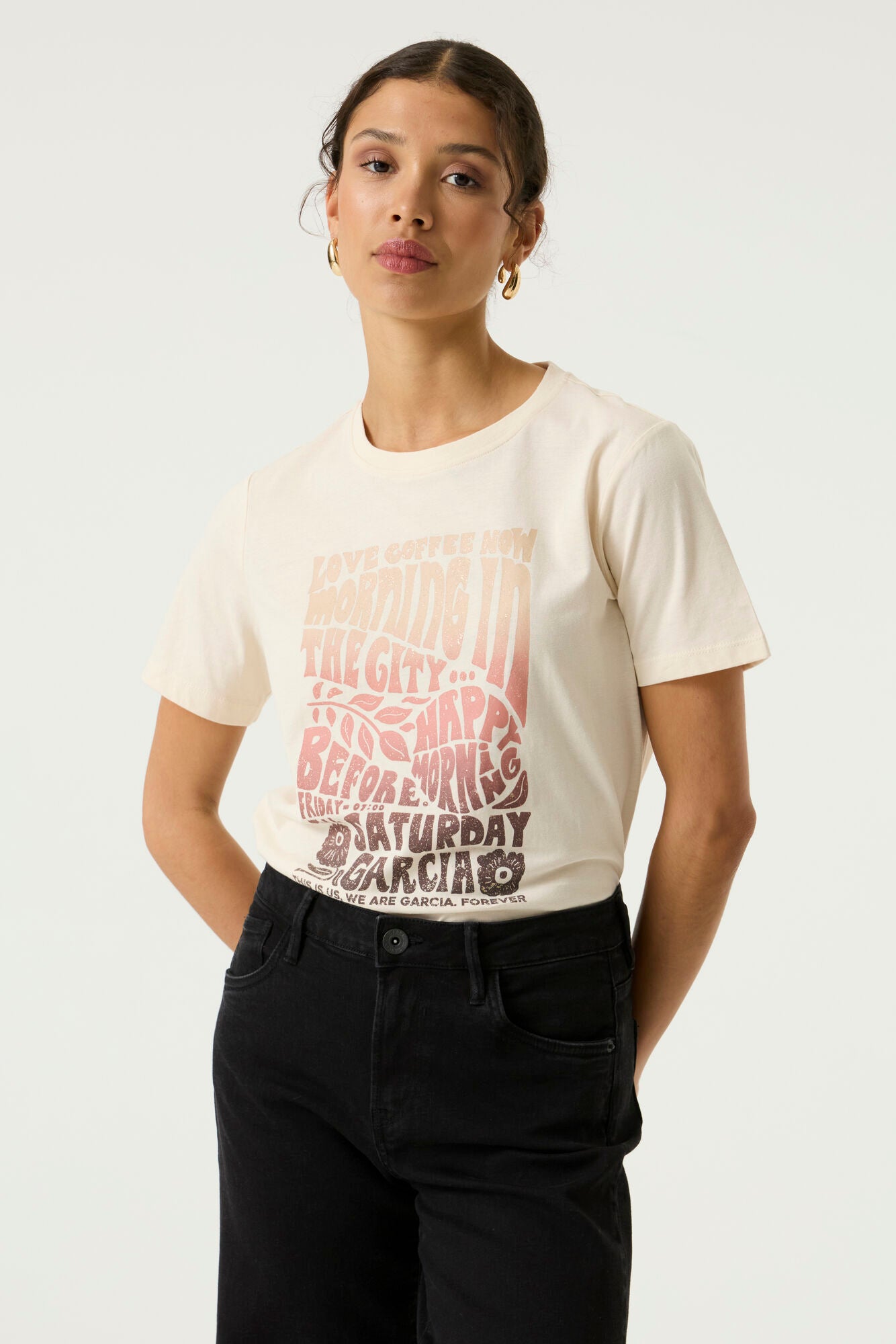 T-shirt beige - Garcia