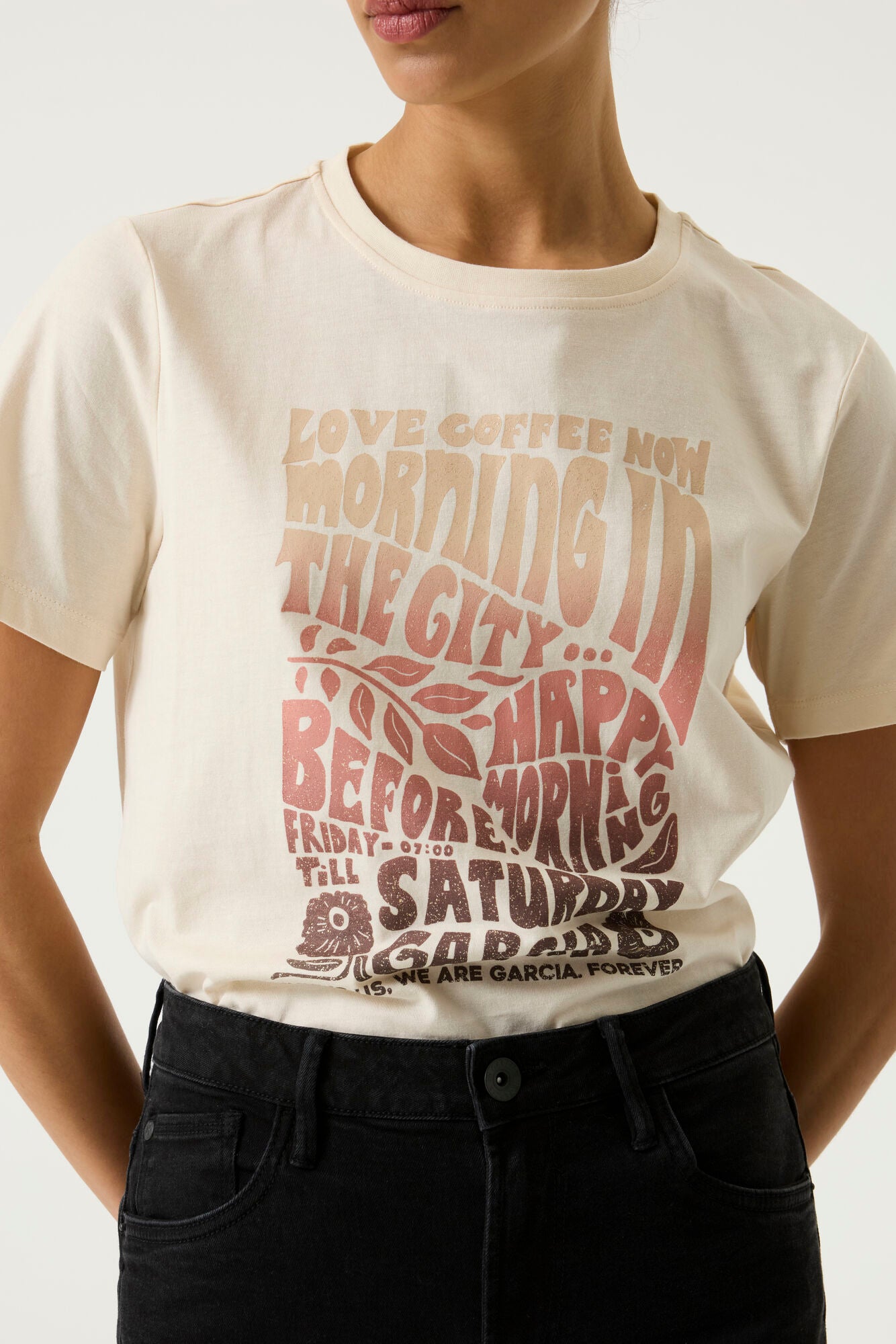 T-shirt beige - Garcia
