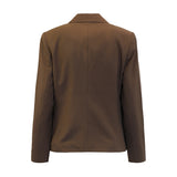 Veston tailleur brun chocolat