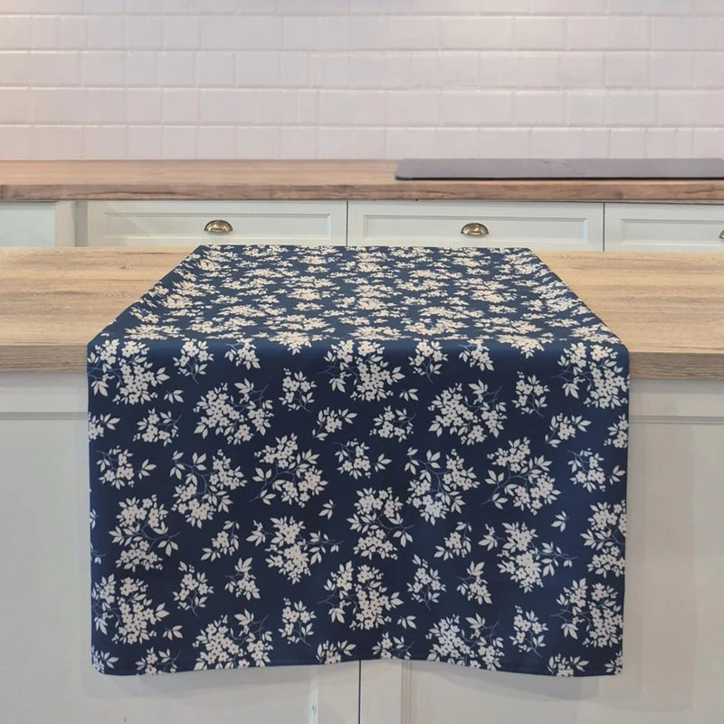Nappe bleue fleurie Brimbelle - Brunelli