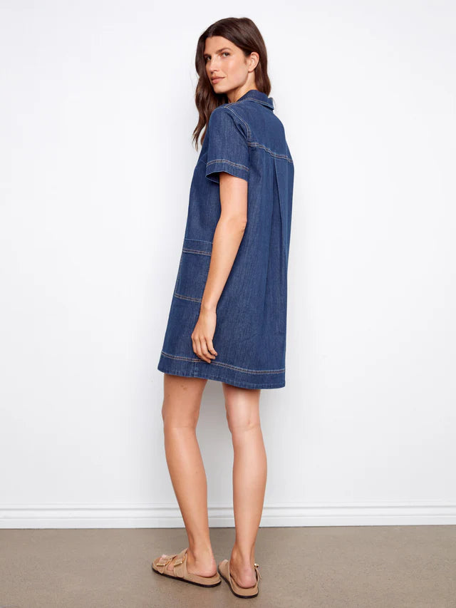 Robe en denim - Indigo - Charlie B