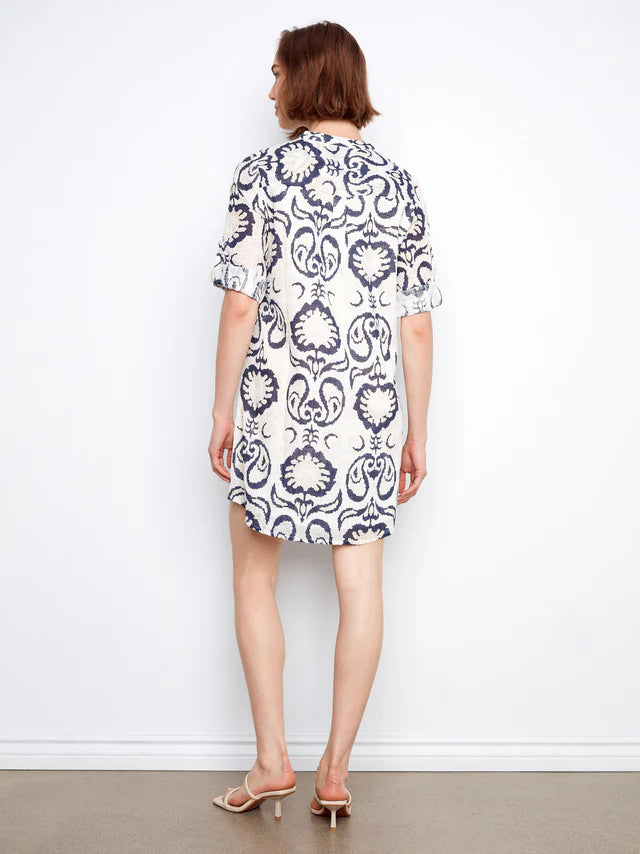 Robe chemise Henley à motifs imprimés - Charlie B