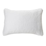 Damask - Cache oreiller piqué blanc