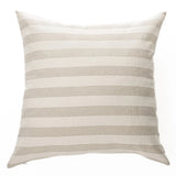 Coussin à rayures crèmes et taupes Dina - BRUNELLI