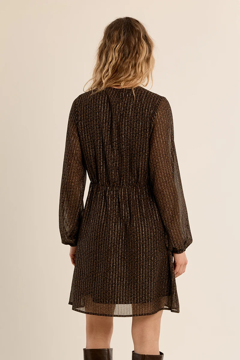 Robe midi en voile imprimé - MOLLY BRACKEN