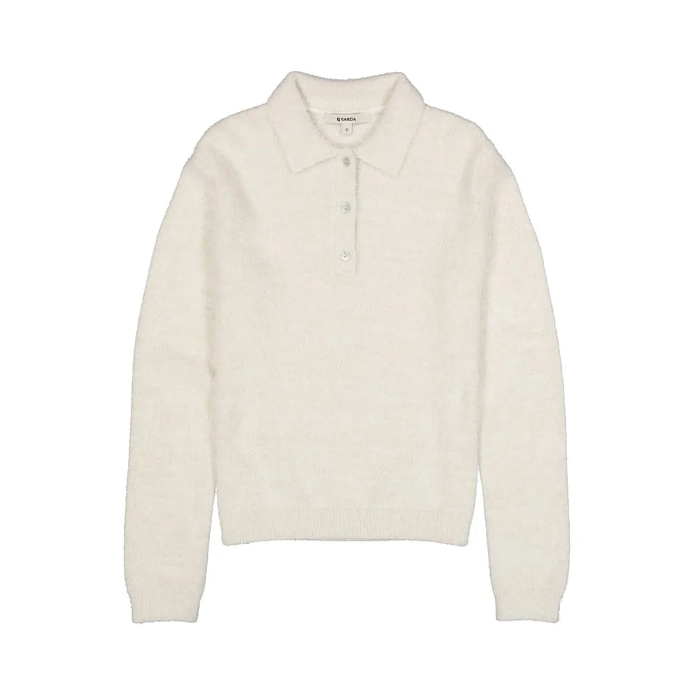 Pull blanc doux - GARCIA