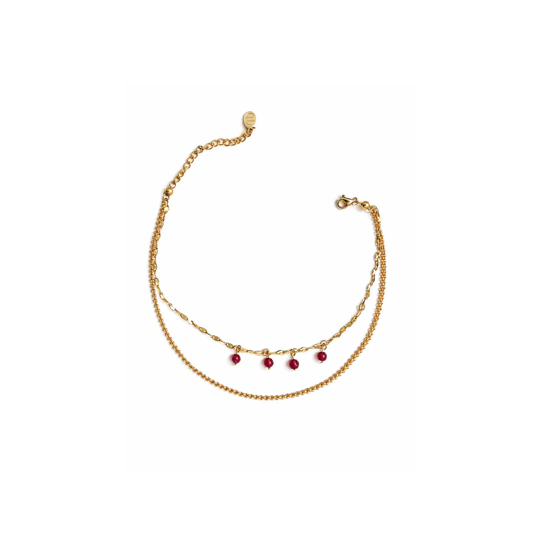 Bracelet cheville | Aura Juillet - Caroline Néron