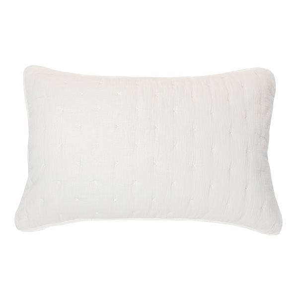 Mousseline - Cache Oreiller Blanc