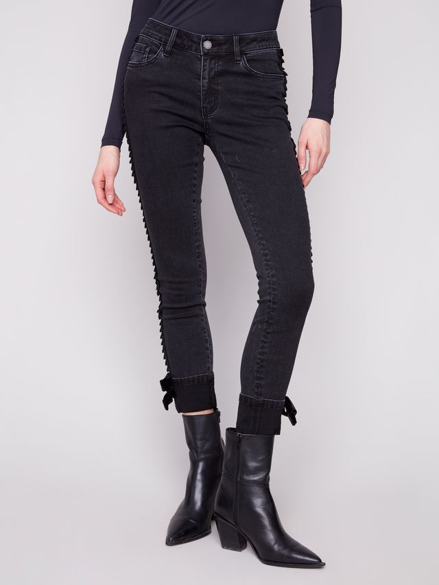 Jeans noir Charlie B - coupe droite