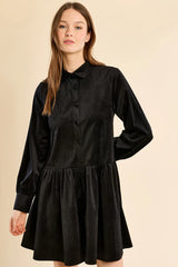 Robe chemise courte à volants - MOLLY BRACKEN