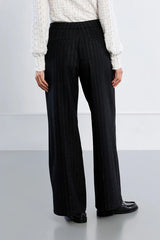 Pantalon rayé en mélange de laine -  MOLLY BRACKEN