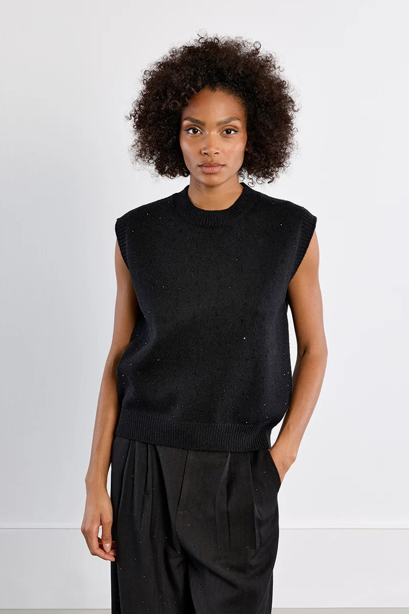 Pull sans manches à sequins - MOLLY BRACKEN