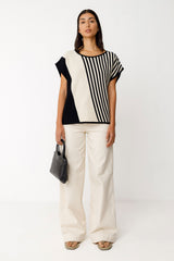 PULL Noir & Blanc AINHOA-GOTS - SKFK