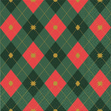 Serviettes de table festives à motif losanges. Lot de 20.