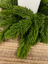 Couronne pour bougie en sapin noble « Fresh Touch », dimensions intérieures 3,5 po / extérieures 11 po