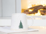 Mug à base large avec motif d'arbre unique