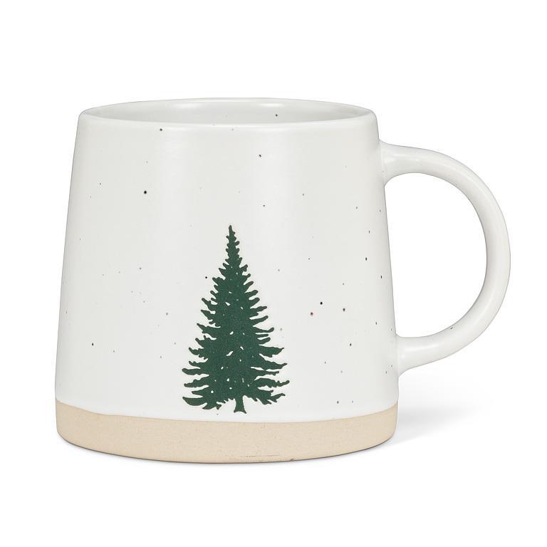 Mug à base large avec motif d'arbre unique
