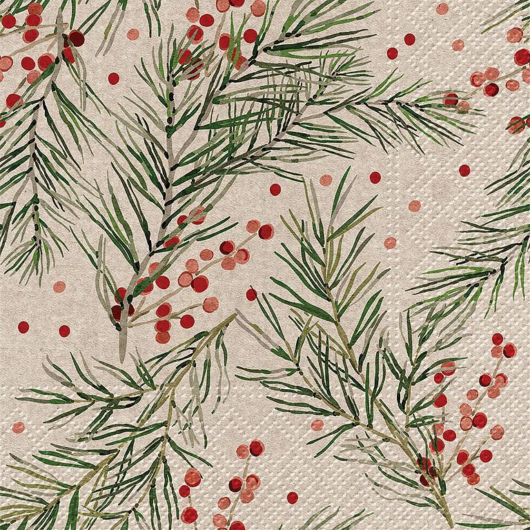 Serviettes de table « We Care Holly » – Lot de 20