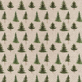 Serviettes de table festives à motif de sapins. Lot de 20.