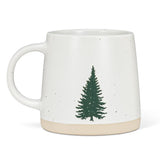Mug à base large avec motif d'arbre unique