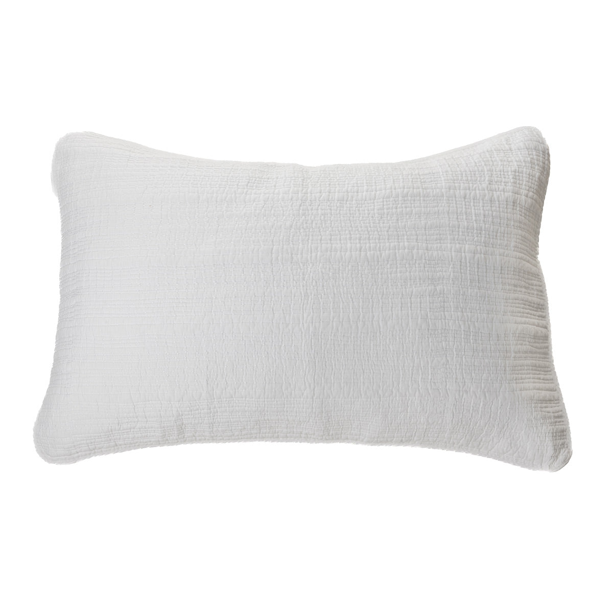 Stitch - Cache oreiller piqué blanc