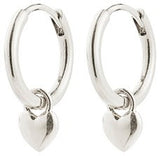 ALAIA boucles d’oreilles pendentif cœur recyclées - Pilgrim