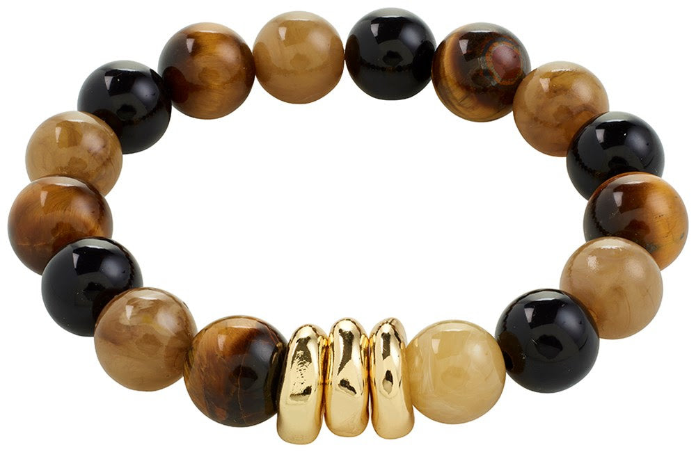UNFOLD bracelet pierres semi-précieuses