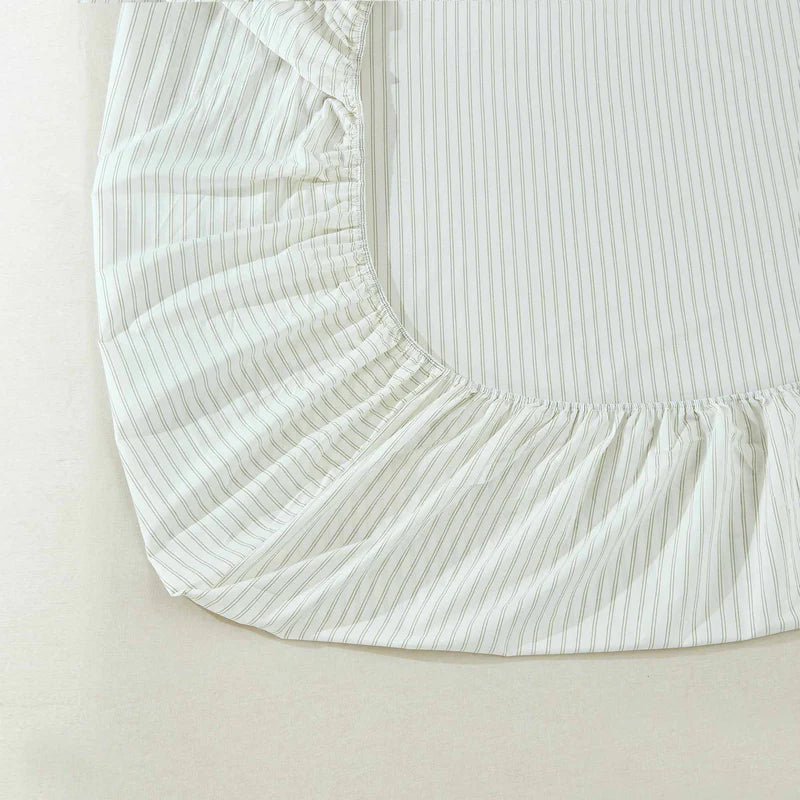 Ensemble de Draps - Vale Green - Rayures Vertes - Daniadown