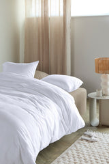 Housse de couette blanche Waffle