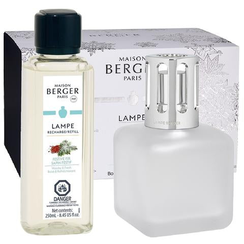 Coffret Lamp Givrée Sapin Festif