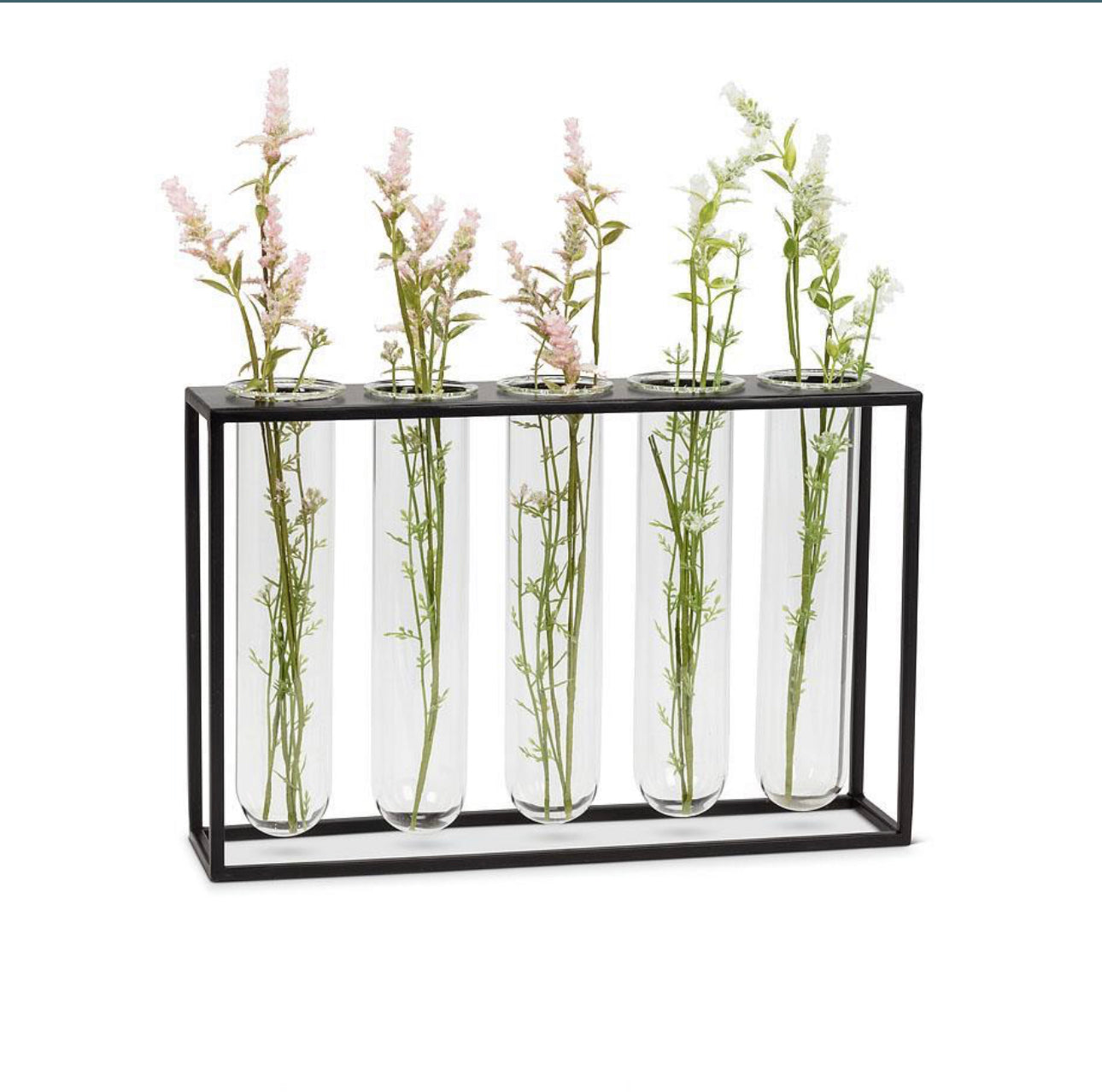 Vase à cinq tubes avec support