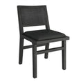 Chaise noire en bois